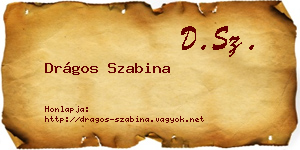 Drágos Szabina névjegykártya